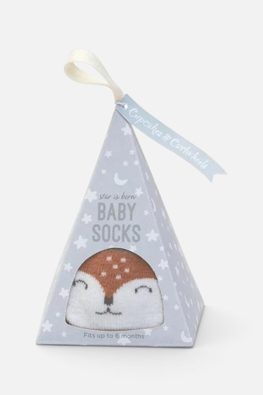 Star Is Born Baby Socks Fox – front view