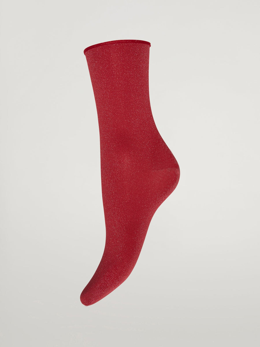 Stardust Socks in Soft Cherry/Pink – detail