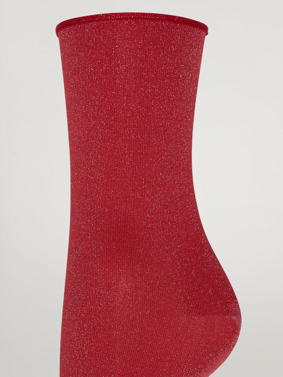 Stardust Socks in Soft Cherry/Pink – flat lay
