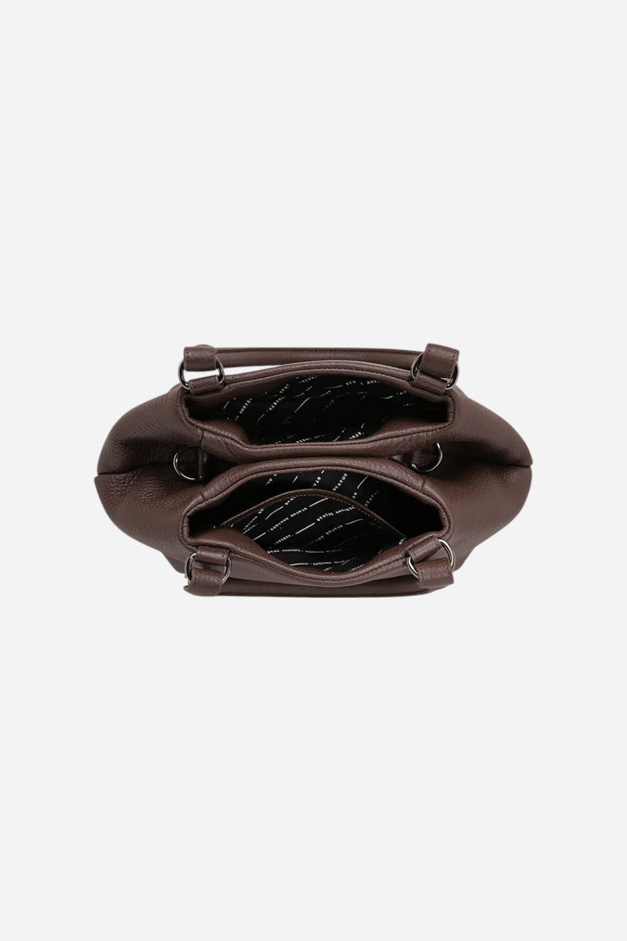 Status Anxiety Astral Bag in Cocoa – flat lay