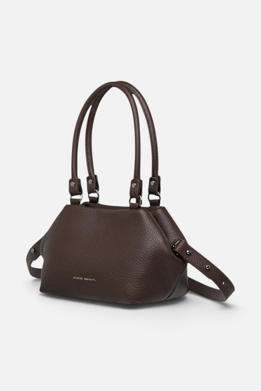 Status Anxiety Astral Bag in Cocoa – three-quarter view
