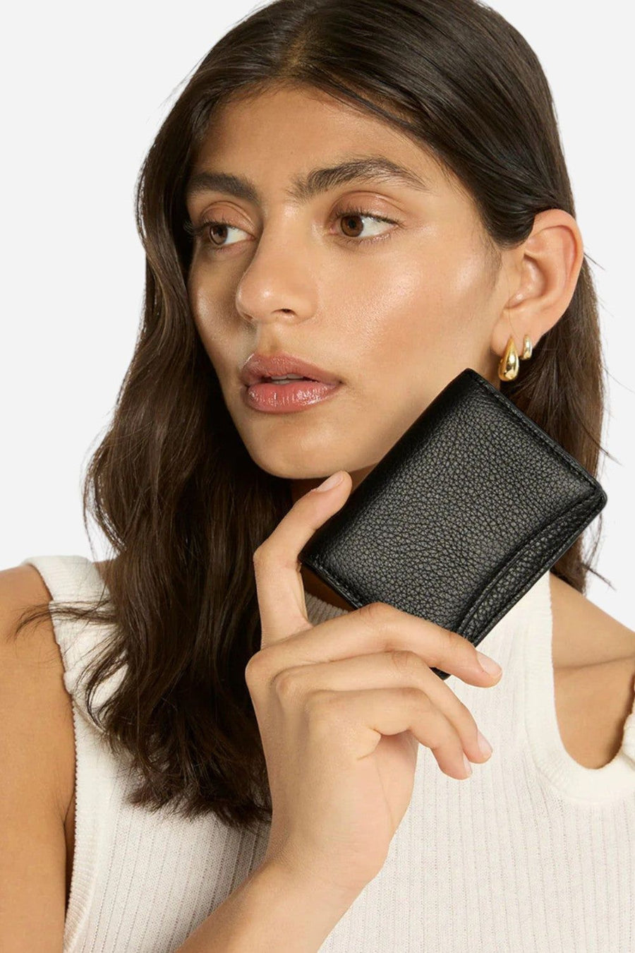 Status Anxiety Lumen Wallet in Black – detail