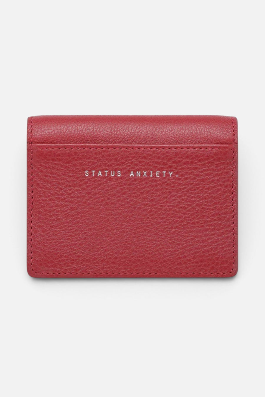 Status Anxiety Lumen Wallet in Rouge – front view