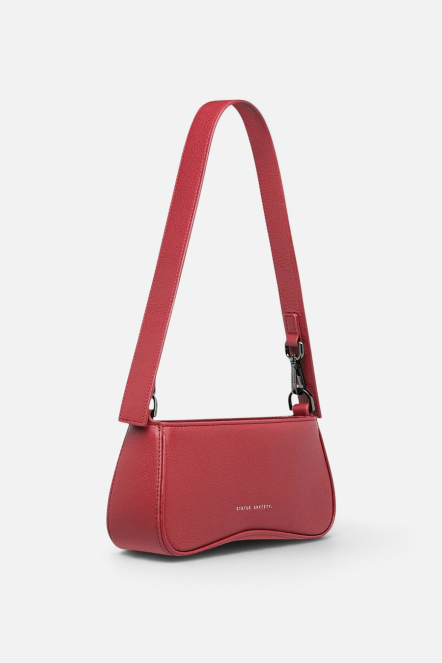 Status Anxiety Polaris Bag in Rouge – three-quarter view