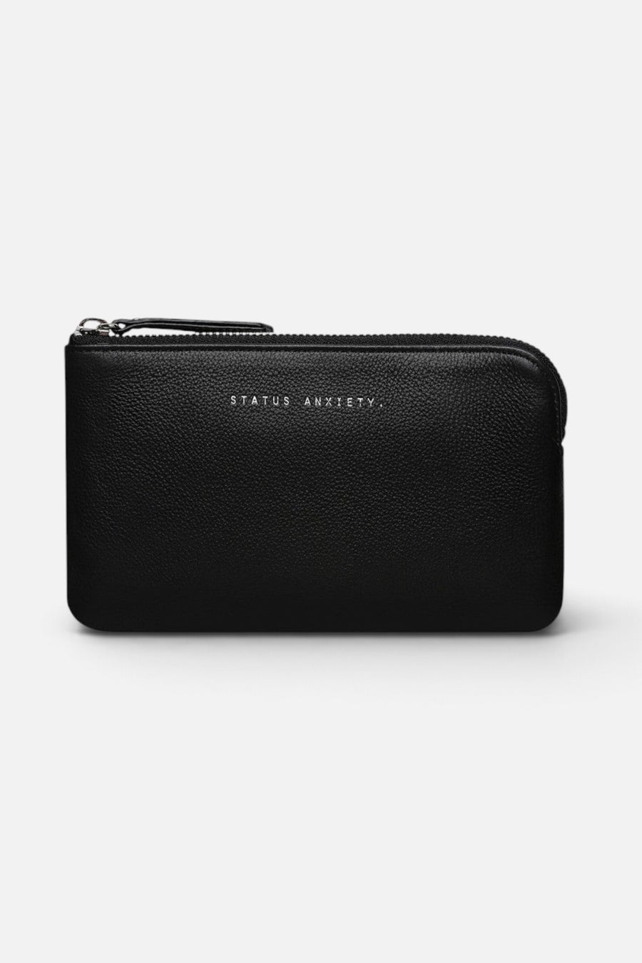 Status Anxiety Smoke And Mirrors Pouch in Black – front view