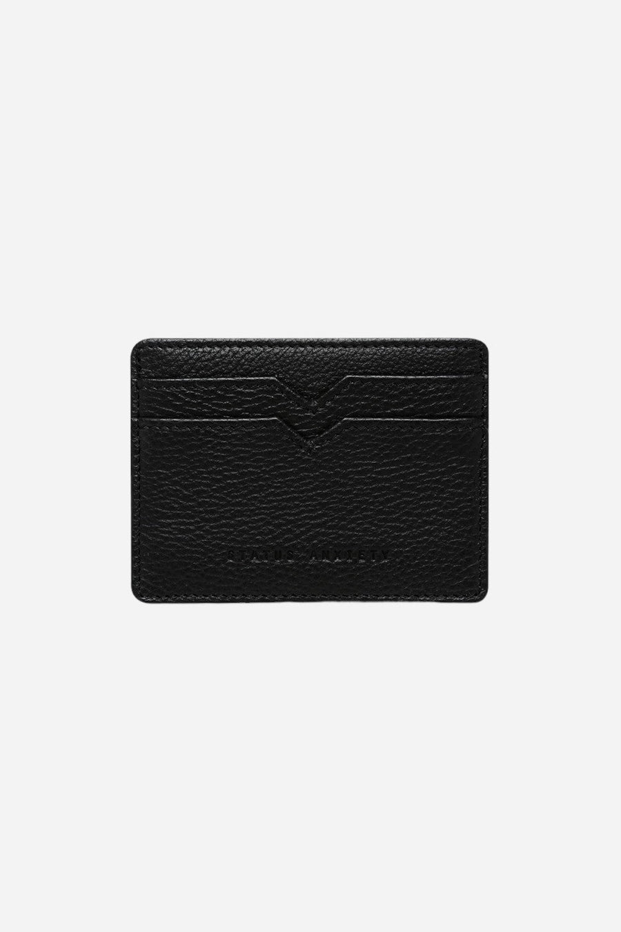 Status Anxiety Together For Now Wallet in Black – front view