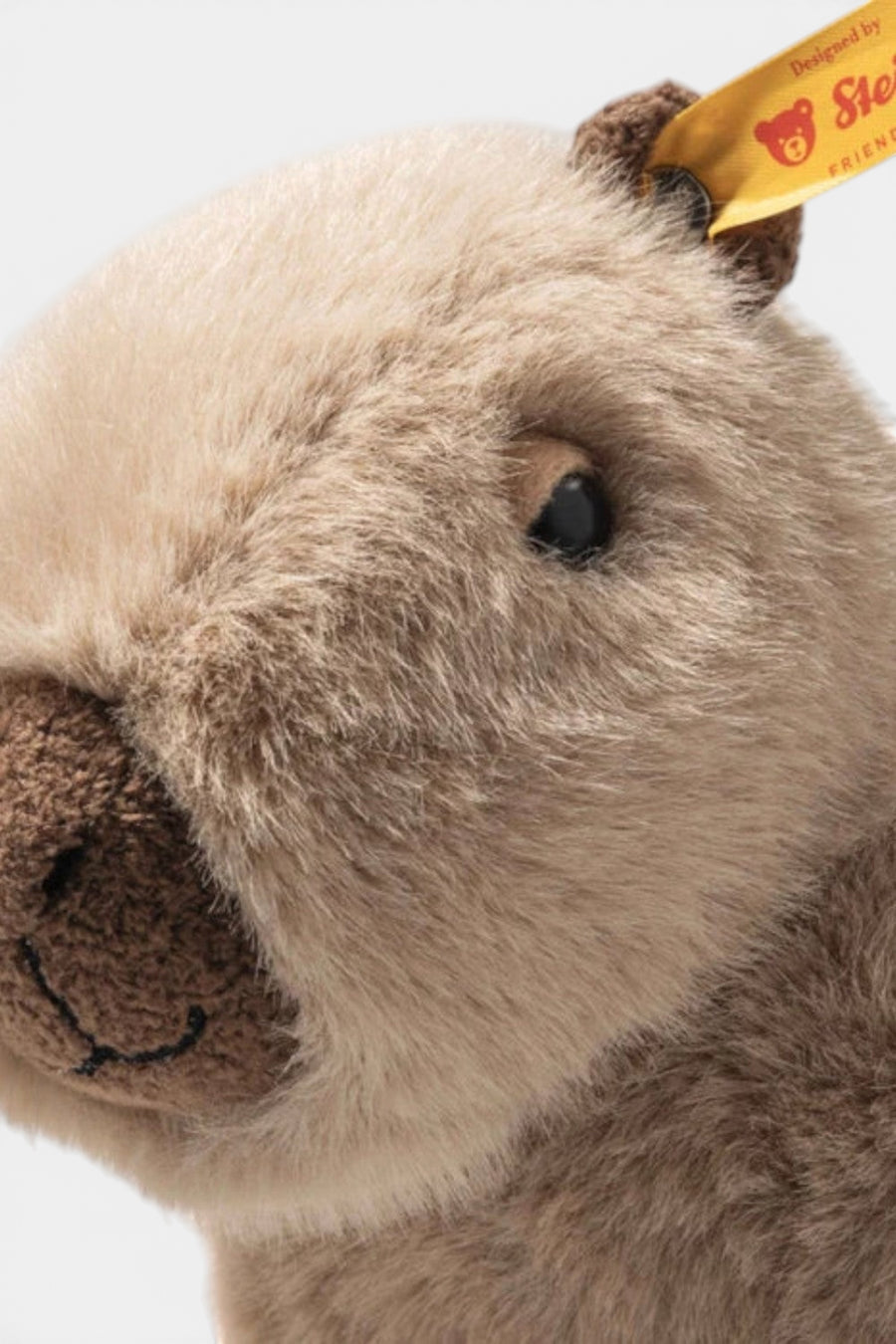Steiff Chip Capybara Plush Toy, 9 in – side view