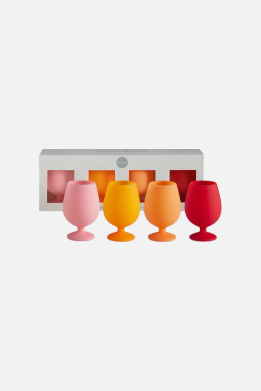 Porter Green Stemm Silicone Unbreakable Wine Glasses in Summer
