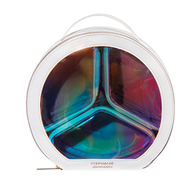 Stephanie Johnson Miami Nights Frost Riley Circular Travel Organizer – back view