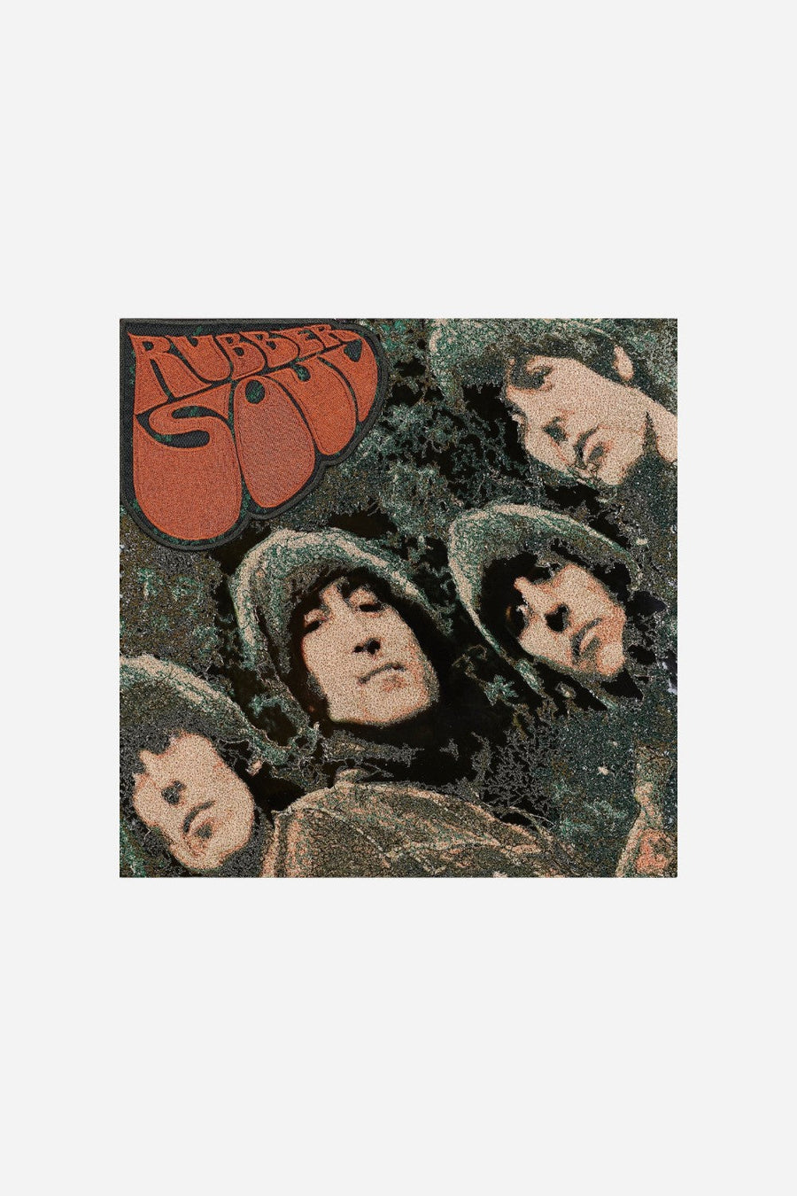 Stephen Wilson Studio The Beatles Rubber Soul Embroidered Wall Art 12" x 12" – front view