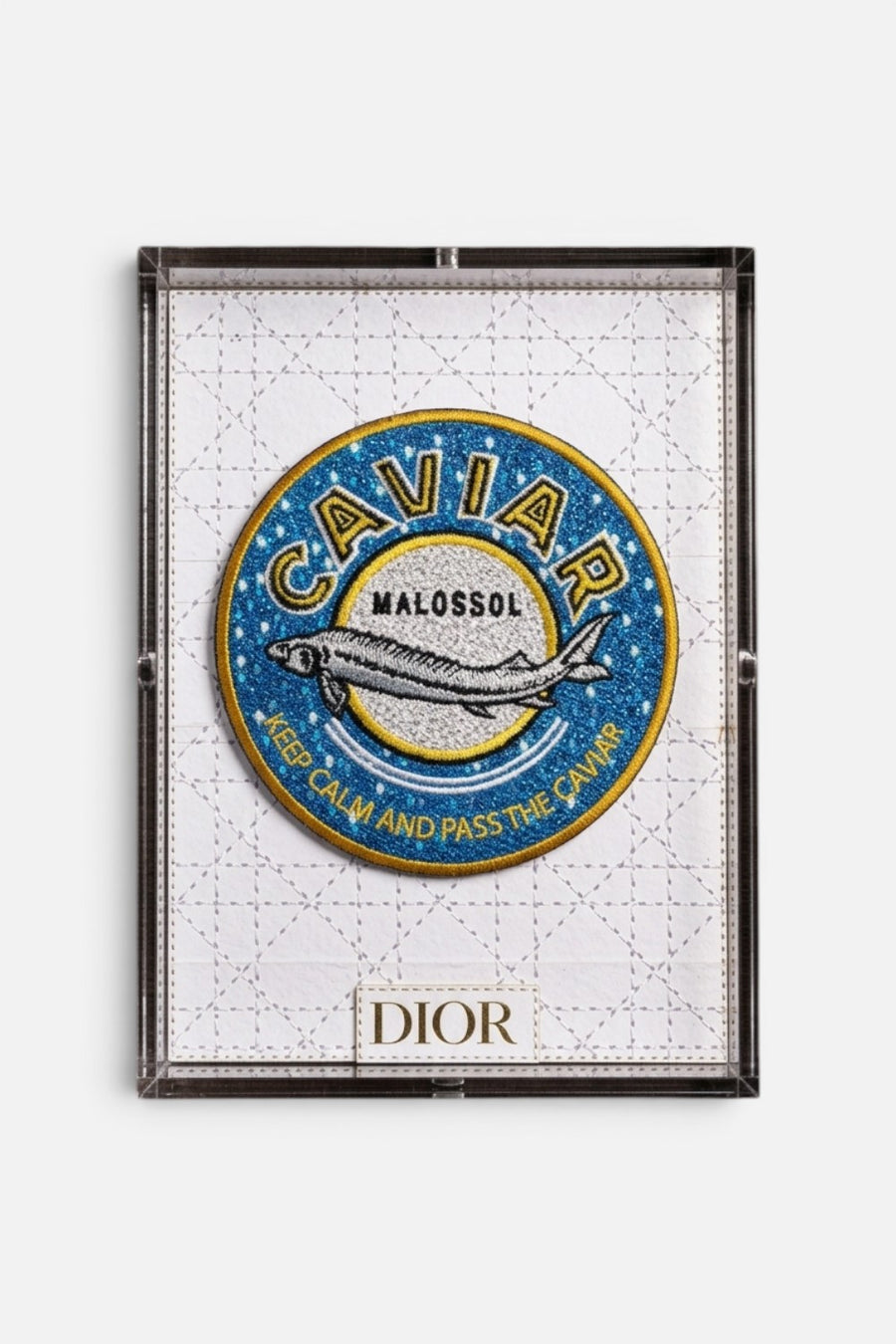 Stephen Wilson Studio Caviar Dior petite wall art, 6x8, framed front view.