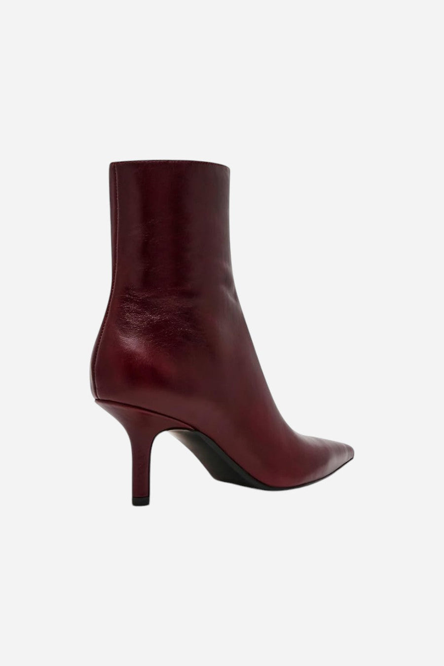 Steve Madden Alston Burgundy Leather Bootie – back view