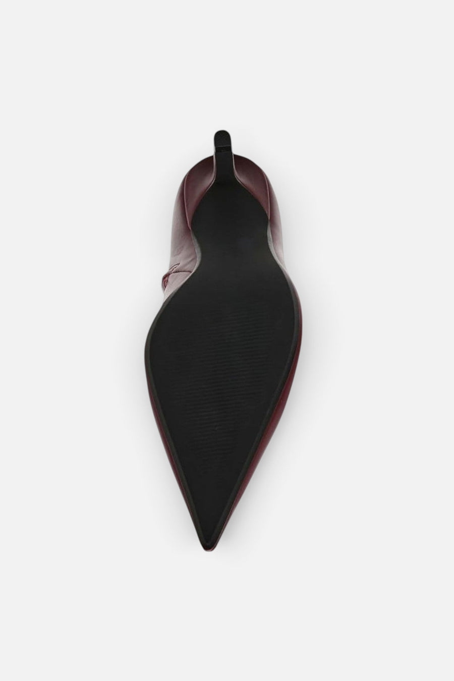 Steve Madden Alston Burgundy Leather Bootie – side view