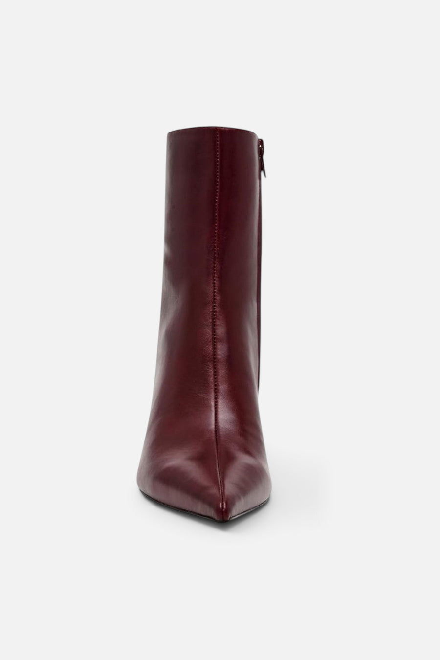 Steve Madden Alston Burgundy Leather Bootie – side view