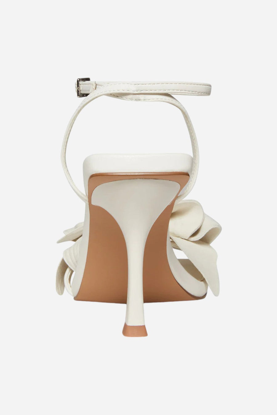 Steve Madden Amani White Heel – flat lay