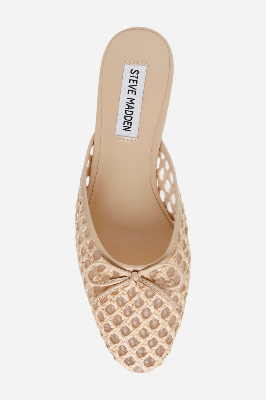 Steve Madden Birdee Sandals in Tan Raffia – detail