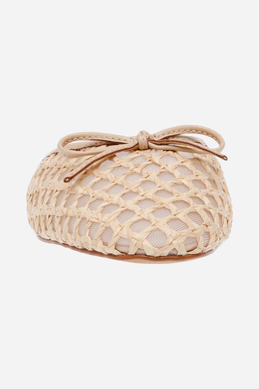 Steve Madden Birdee Sandals in Tan Raffia – side view