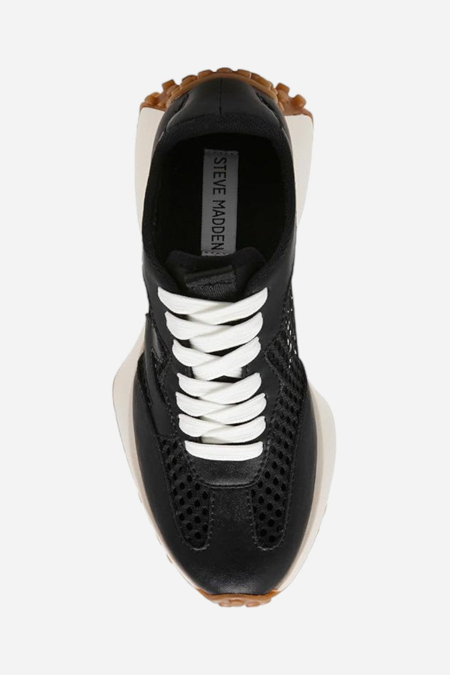 Steve Madden Campo Sneakers in Black Mesh – detail