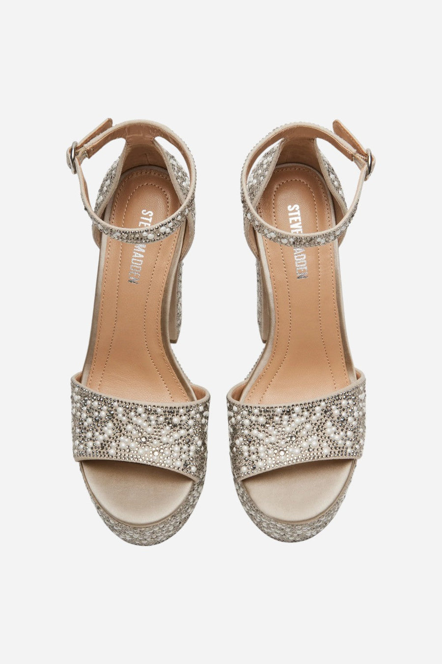 Steve Madden Glam Ivory Platform Heel – detail