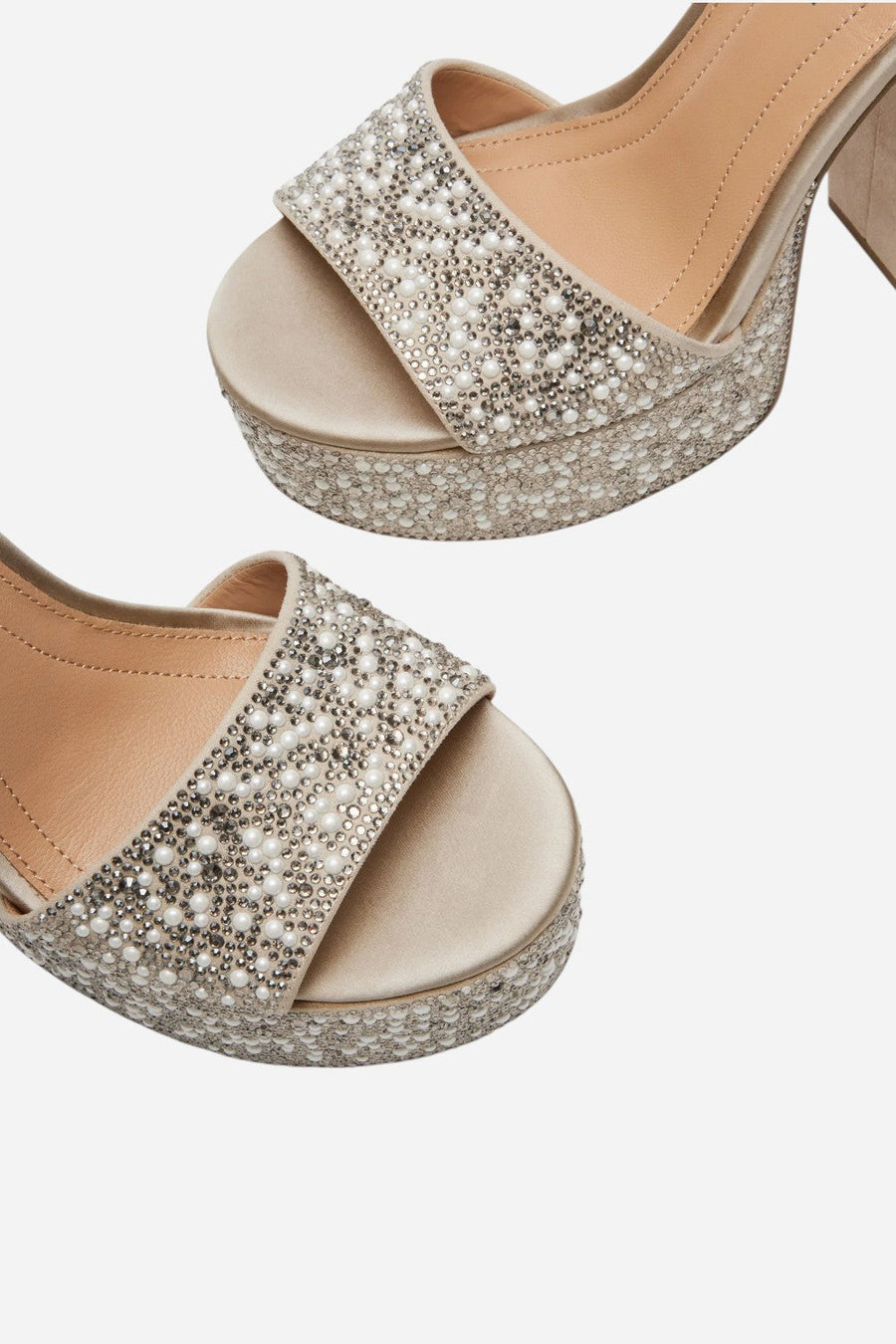 Steve Madden Glam Ivory Platform Heel – side view