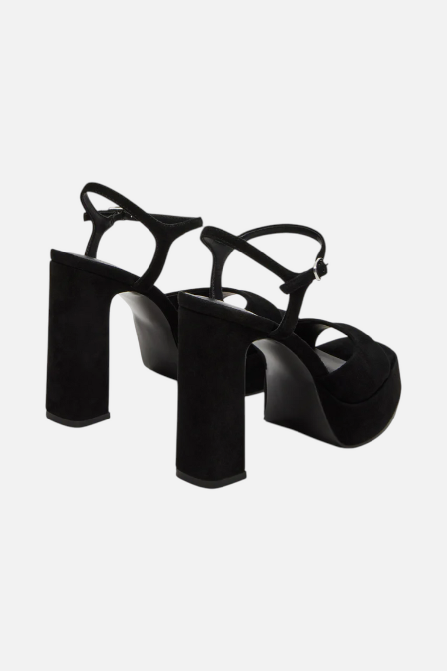 Steve Madden Liandra Platform Heel in Black Suede – detail