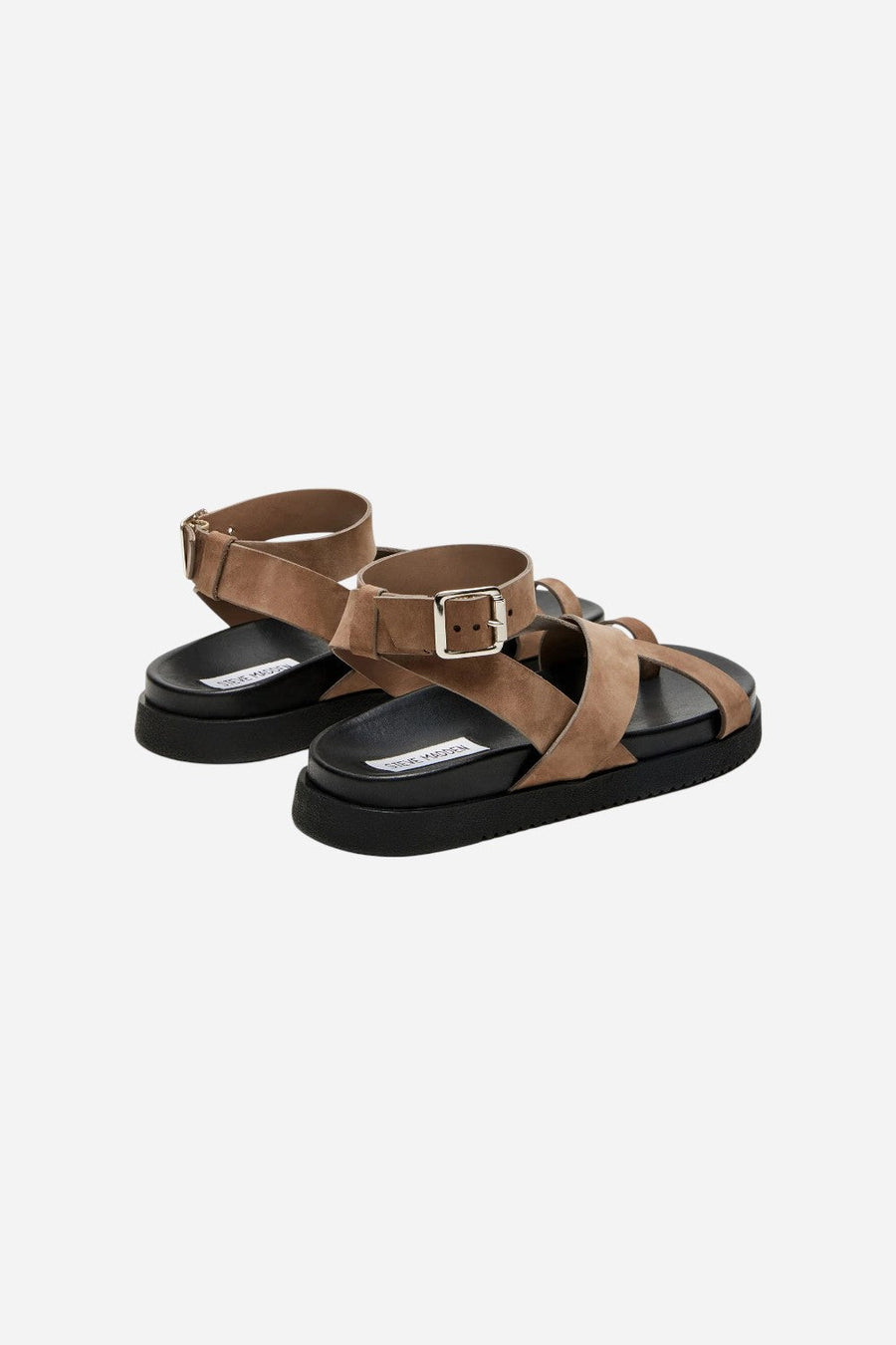 Steve Madden Mira Taupe Sandal – flat lay