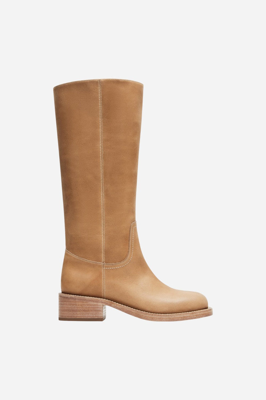Steve Madden Riggs Boots in Banana Leather – back view
