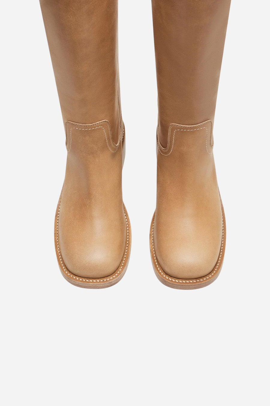 Steve Madden Riggs Boots in Banana Leather – detail