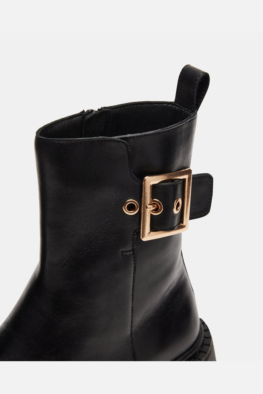 Steve Madden Samera Booties in Black Leather – alternate