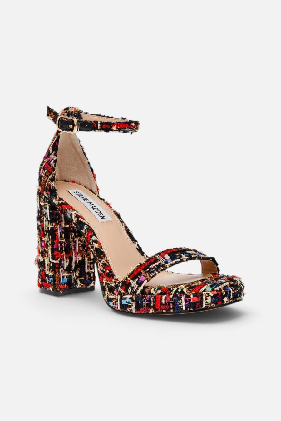 Steve Madden Susan Block Heel in Red Multi – alternate