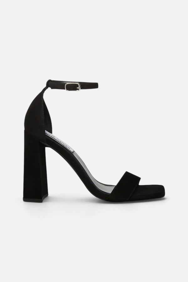 Steve Madden Tiaa Heels In Black Nubuck
