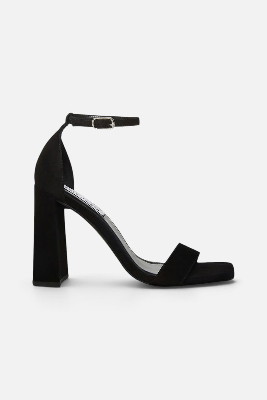 Steve Madden Tiaa Heels In Black Nubuck – front view