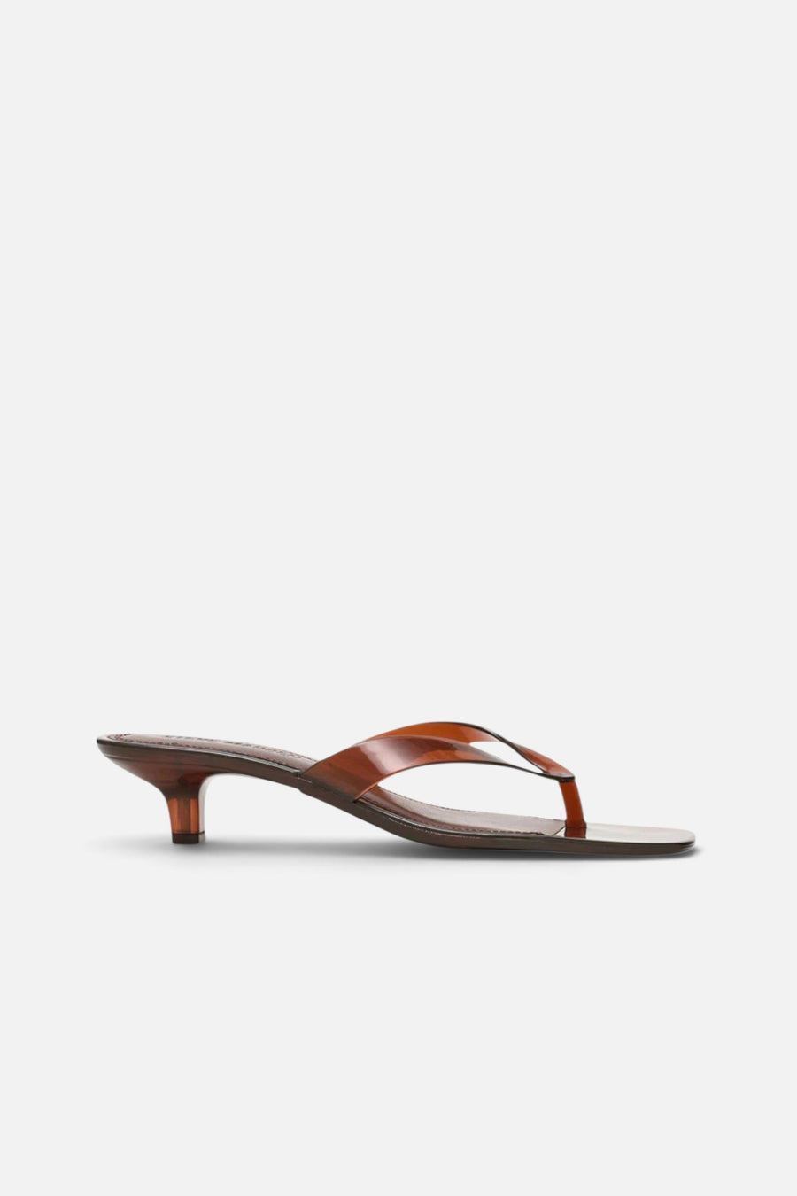 Steve Madden Tracie-Jelly Heels in Dark Brown – side view