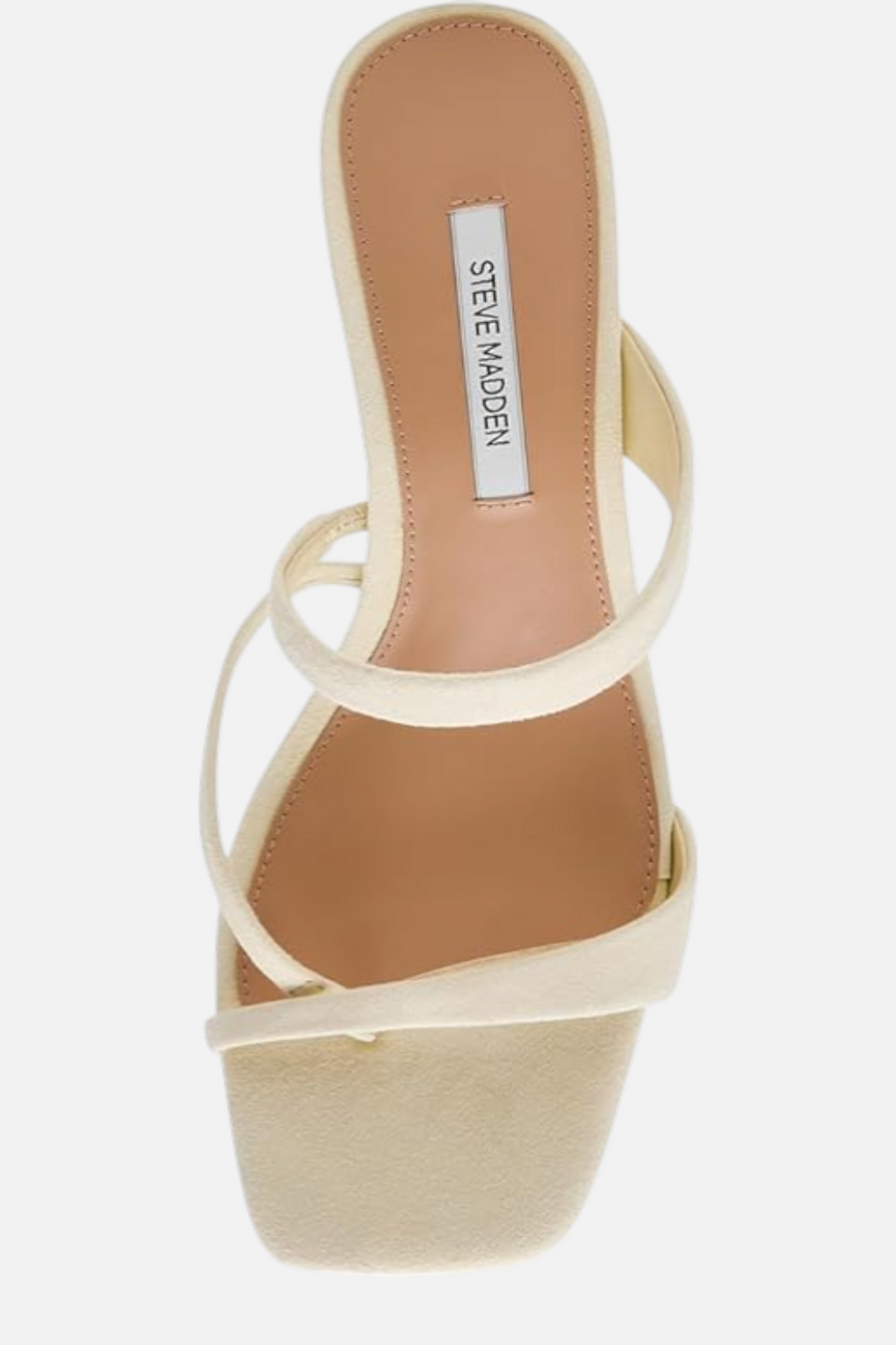 Steve Madden Women's Ajay Sandal in Yellow Suede – detail
