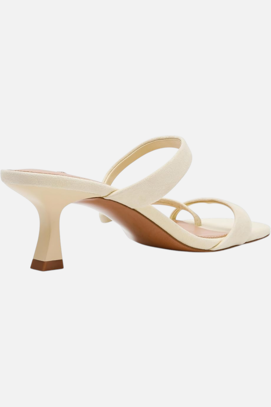 Steve Madden Women's Ajay Sandal in Yellow Suede – side view