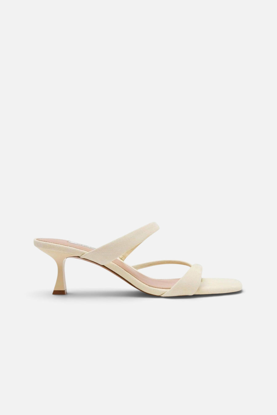 Steve Madden Women's Ajay Sandal in Yellow Suede – side view