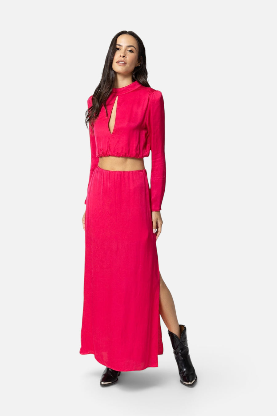 Stillwater Dani Maxi Skirt in Viva – back view