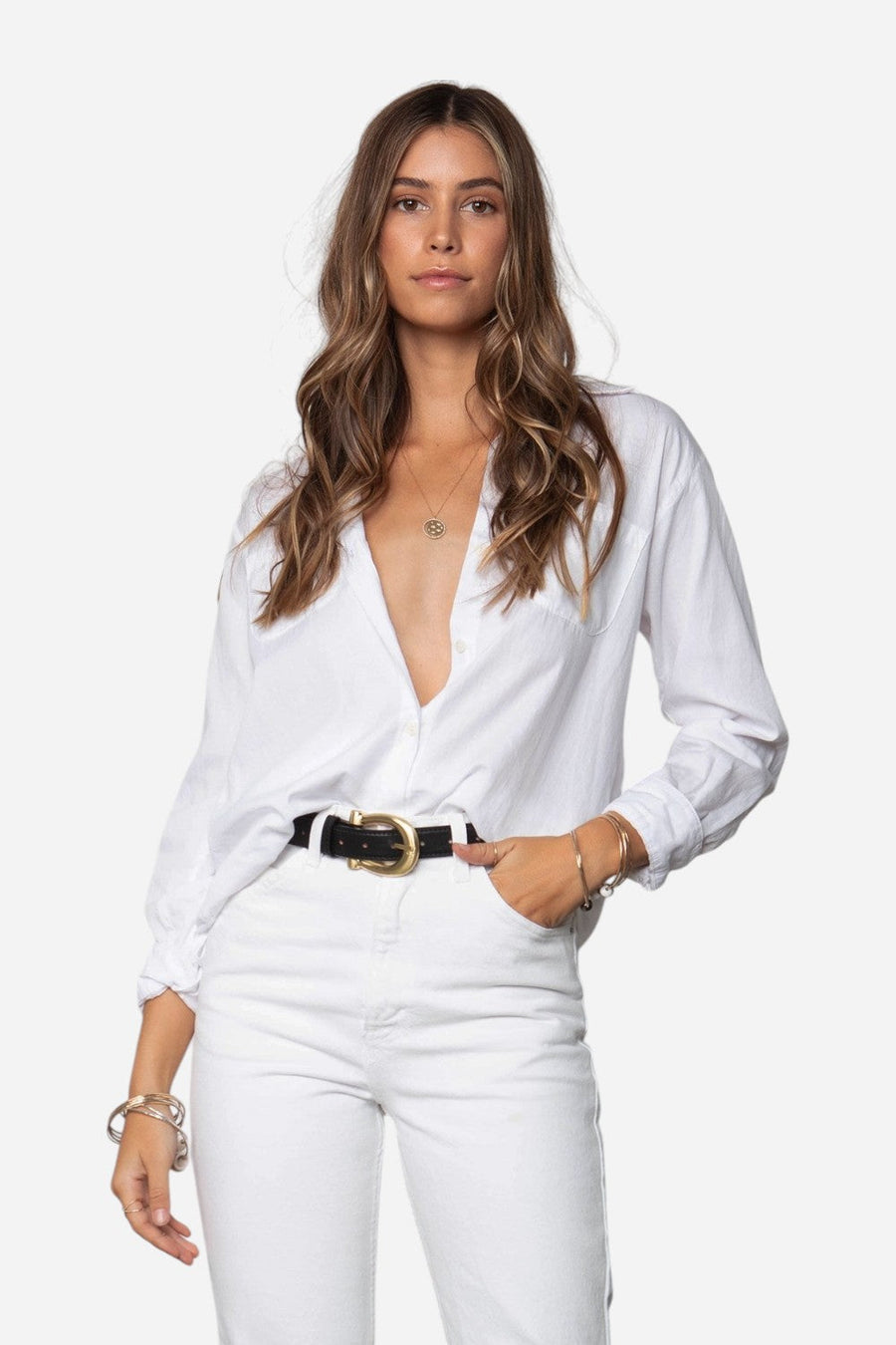 Stillwater The Favorite Shirt in White – front view