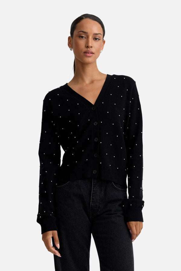 Stitches + Stripes Ashley Cardigan in Black