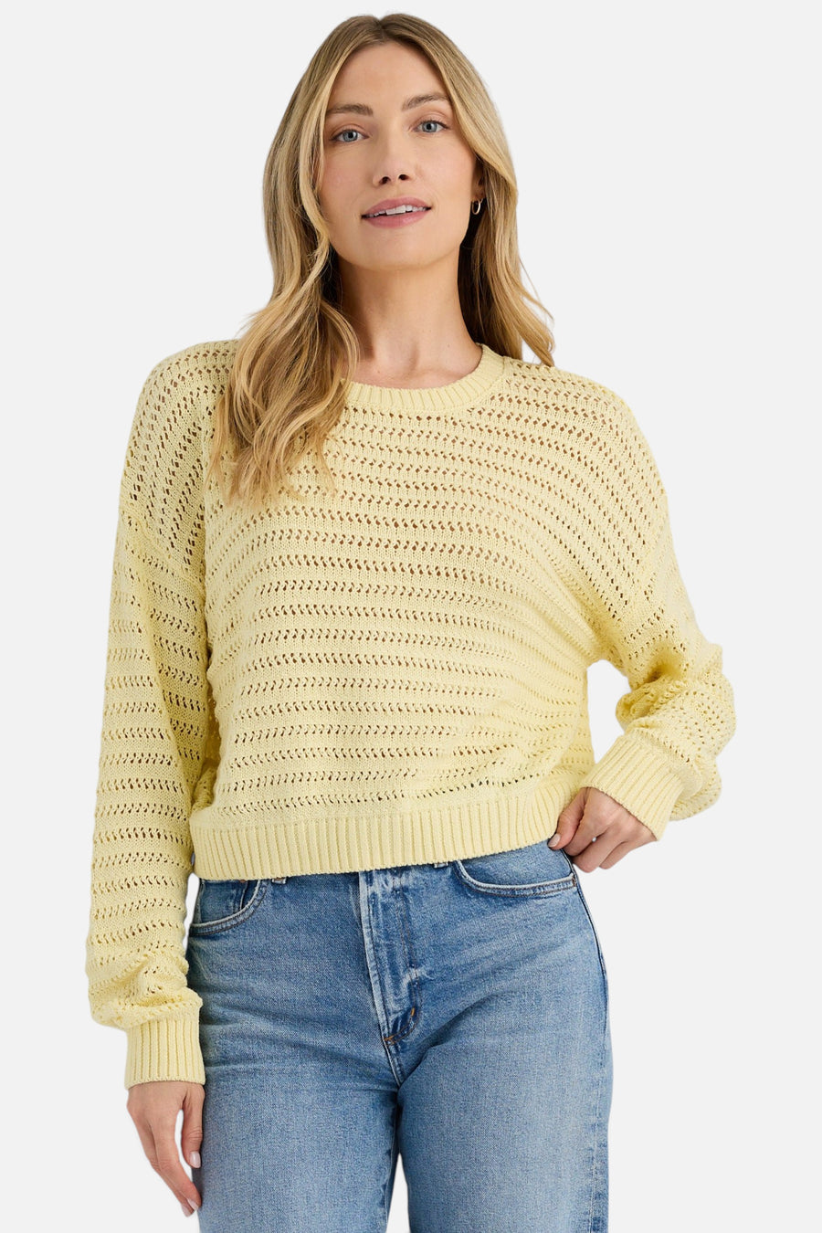 Stitches + Stripes Colston Pullover in Butter – front view