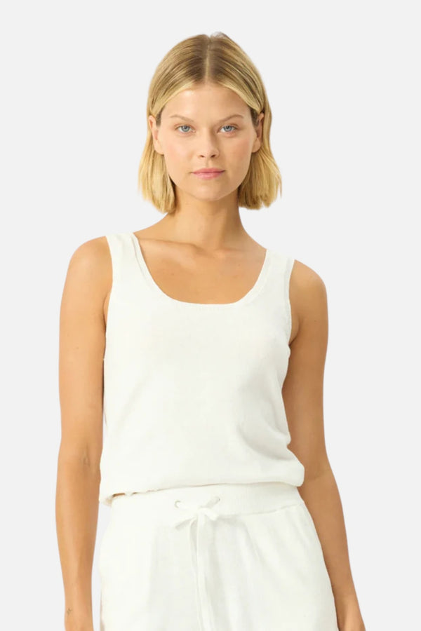 Stitches + Stripes Palmer Tank in Chalk