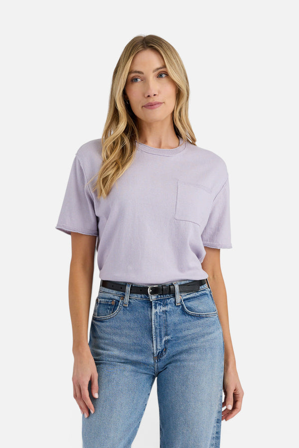 Stitches + Stripes Terra Tee in Lilac