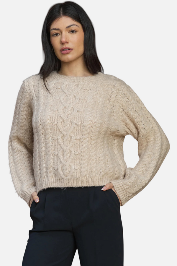 Stitches + Stripes Women's Mchale Pullover in Oat