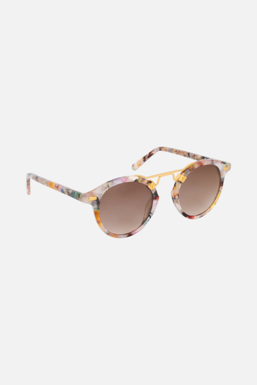 Krewe St. Louis Sunglass in Gelato 24K Mirrored