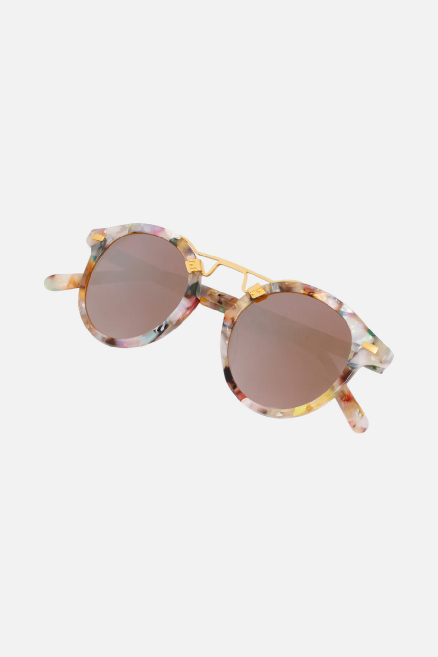Krewe St. Louis Sunglass in Gelato 24K Mirrored