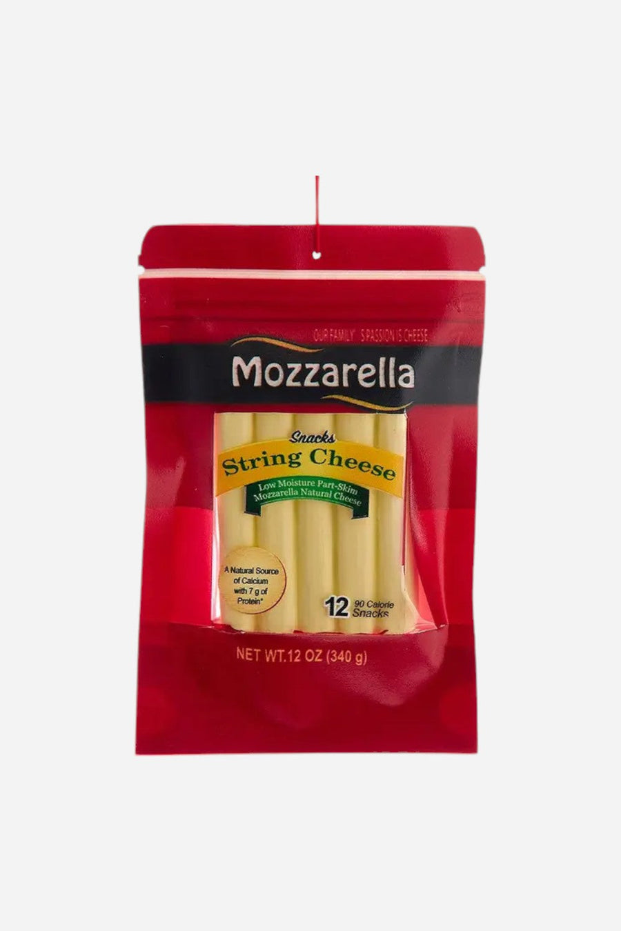 String Cheese Ornament – front view