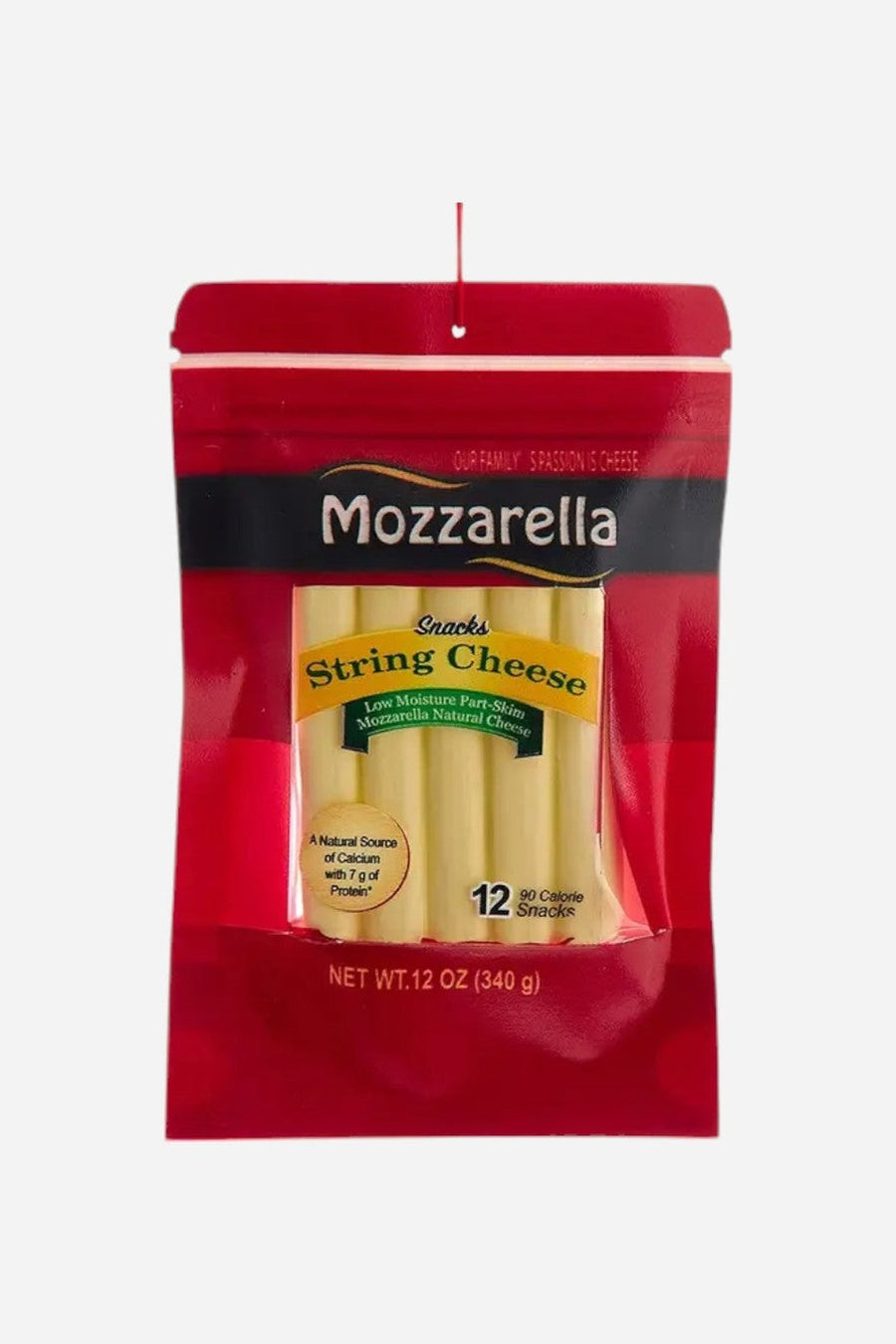 String Cheese Ornament – front view