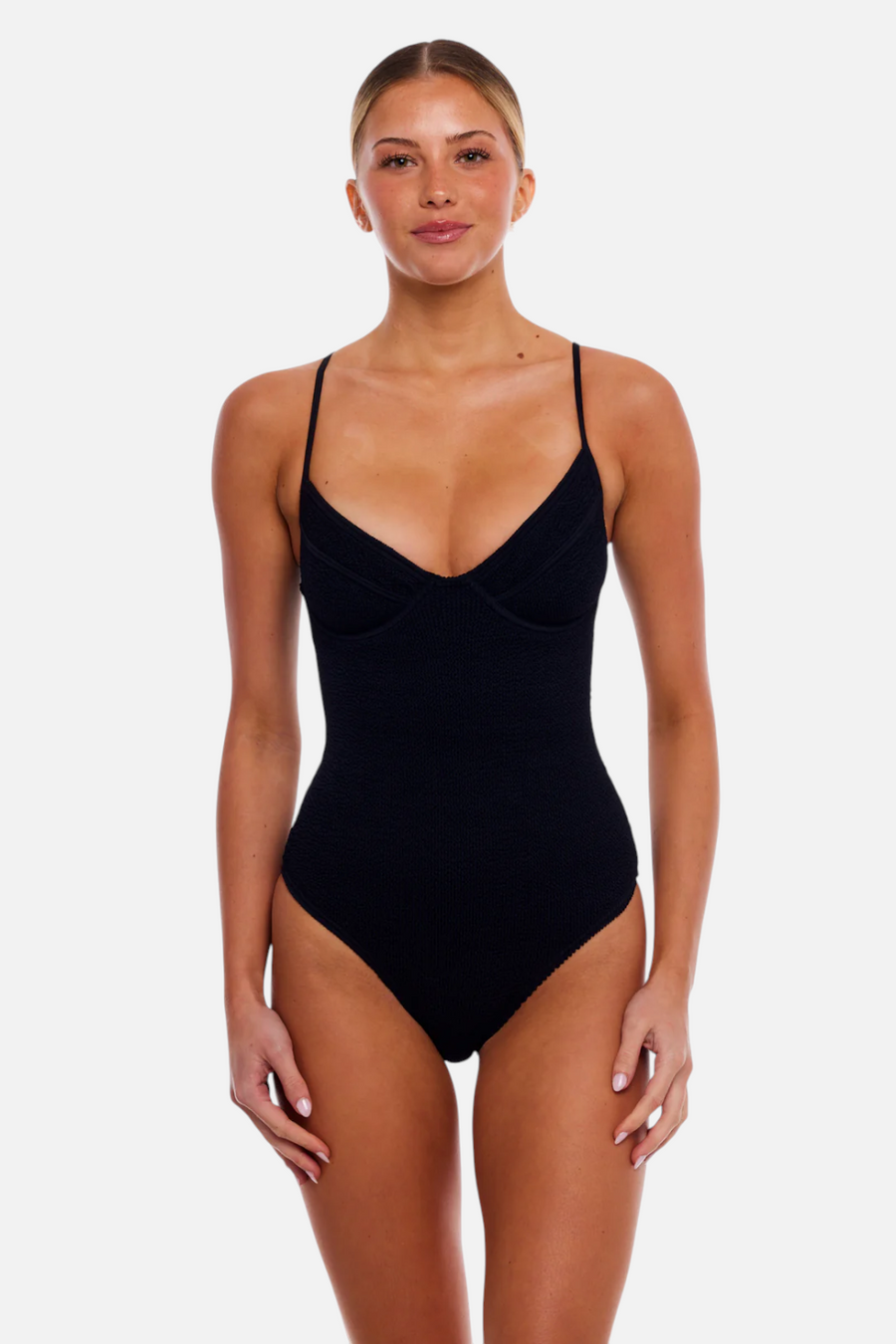 Love & Bikinis St Tropez One Piece in Black