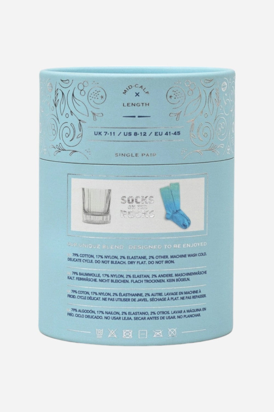 Suck UK Gin Socks On The Rocks – side view