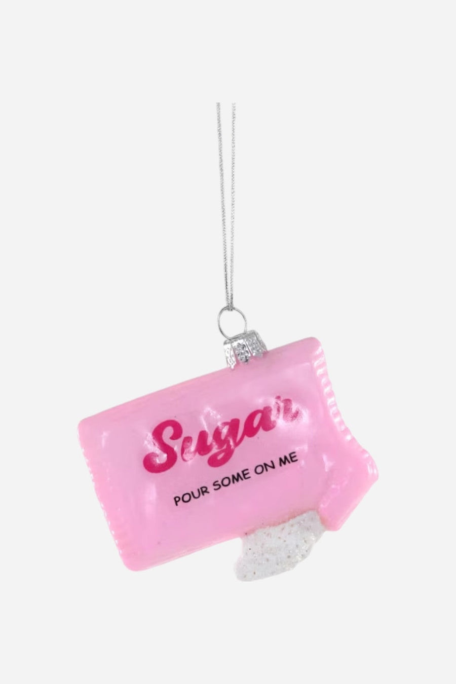 Sugar Packet Ornament – three-quarter view